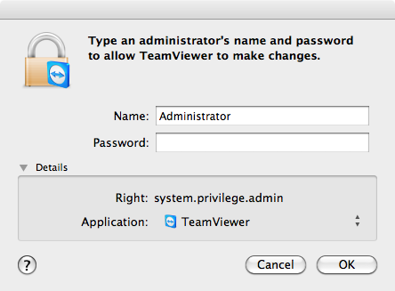 teamviewer administrator rights